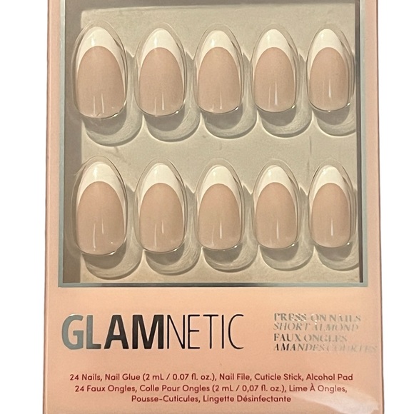 NEW Glamnetic MA DAMN French Manicure Press On Nails - Picture 2 of 4